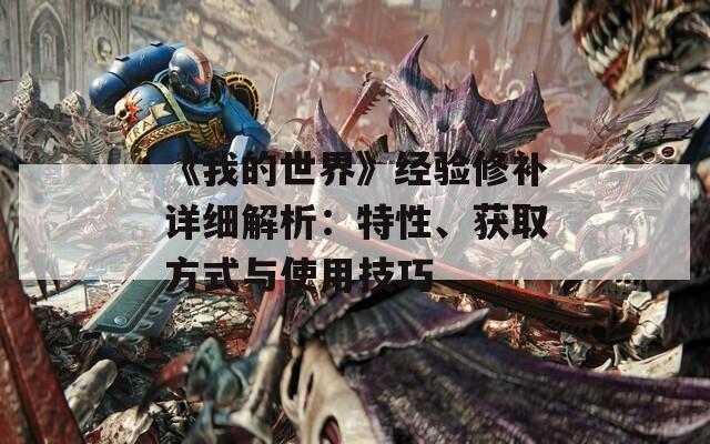 《我的世界》經(jīng)驗(yàn)修補(bǔ)詳細(xì)解析：特性、獲取方式與使用技巧