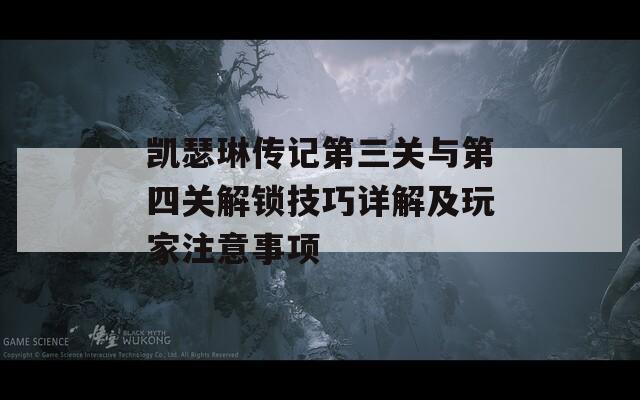 凱瑟琳傳記第三關(guān)與第四關(guān)解鎖技巧詳解及玩家注意事項