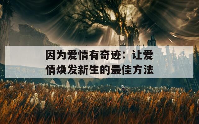 因?yàn)閻?ài)情有奇跡：讓愛(ài)情煥發(fā)新生的最佳方法