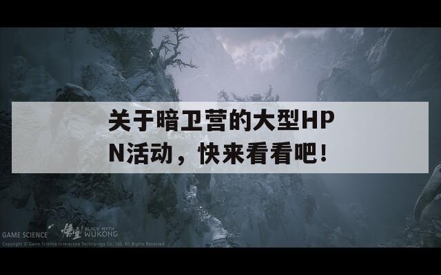 關(guān)于暗衛(wèi)營的大型HPN活動，快來看看吧！
