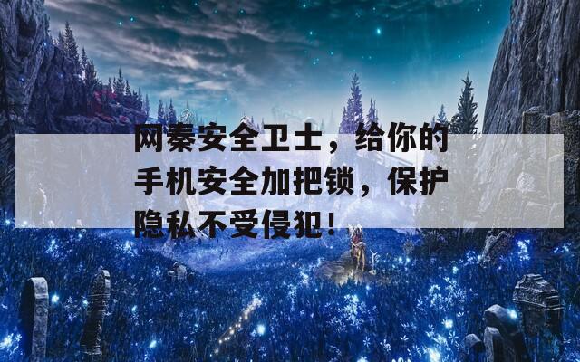 網(wǎng)秦安全衛(wèi)士，給你的手機(jī)安全加把鎖，保護(hù)隱私不受侵犯！