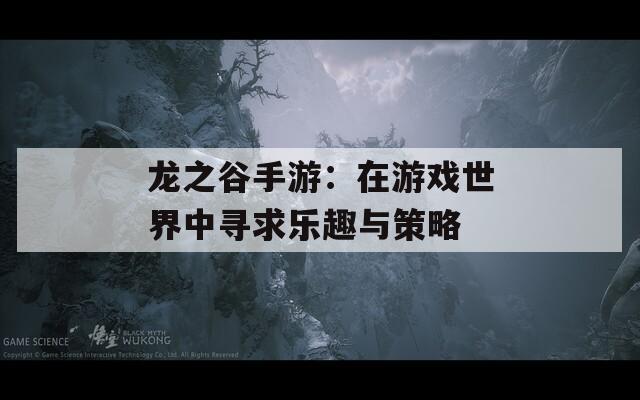 龍之谷手游：在游戲世界中尋求樂(lè)趣與策略