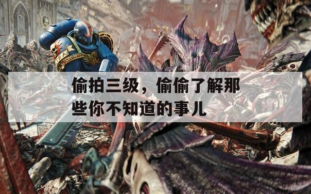 偷拍三級，偷偷了解那些你不知道的事兒