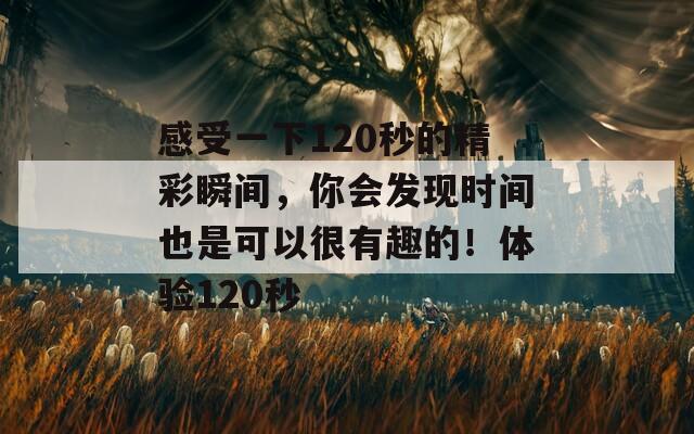 感受一下120秒的精彩瞬間，你會(huì)發(fā)現(xiàn)時(shí)間也是可以很有趣的！體驗(yàn)120秒