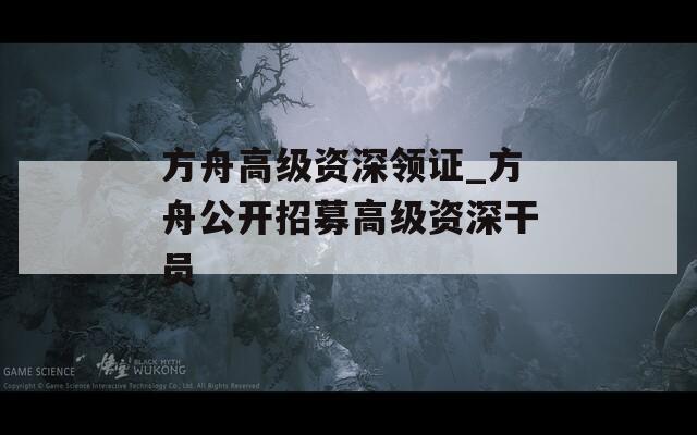 方舟高級(jí)資深領(lǐng)證_方舟公開招募高級(jí)資深干員