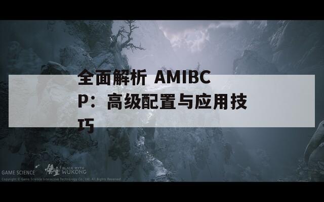 全面解析 AMIBCP：高級配置與應用技巧