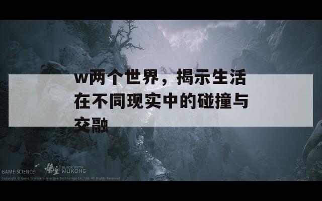 w兩個世界，揭示生活在不同現(xiàn)實中的碰撞與交融