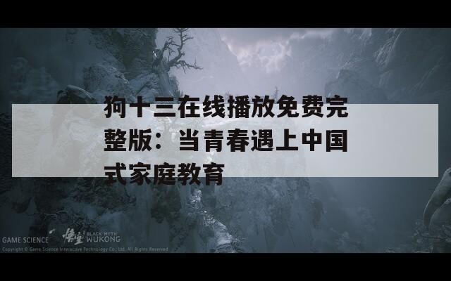 狗十三在線播放免費完整版：當青春遇上中國式家庭教育