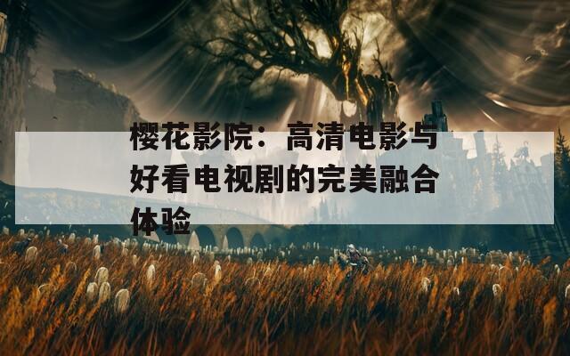 櫻花影院：高清電影與好看電視劇的完美融合體驗(yàn)