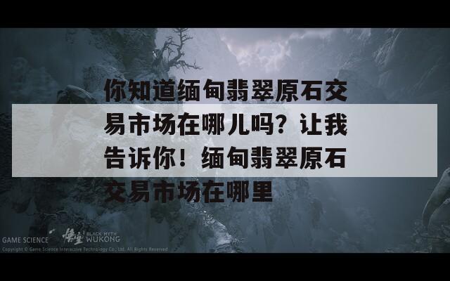你知道緬甸翡翠原石交易市場在哪兒嗎？讓我告訴你！緬甸翡翠原石交易市場在哪里