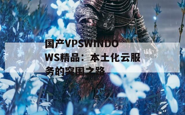 國產(chǎn)VPSWINDOWS精品：本土化云服務(wù)的突圍之路