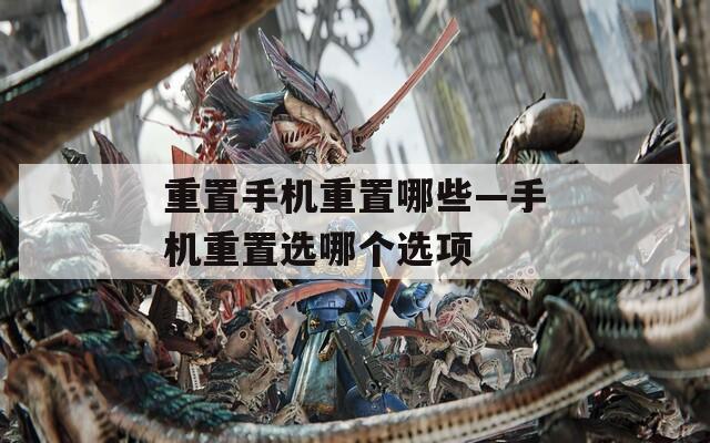 重置手機重置哪些—手機重置選哪個選項