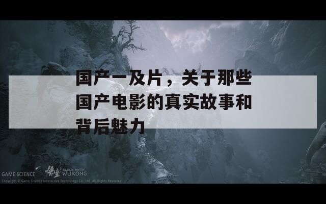 國產(chǎn)一及片，關(guān)于那些國產(chǎn)電影的真實故事和背后魅力