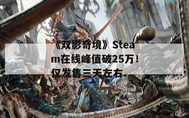 《雙影奇境》Steam在線峰值破25萬！僅發(fā)售三天左右