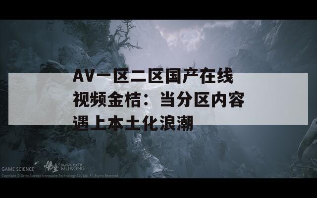 AV一區(qū)二區(qū)國(guó)產(chǎn)在線視頻金桔：當(dāng)分區(qū)內(nèi)容遇上本土化浪潮