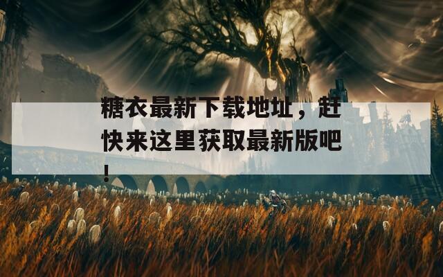 糖衣最新下載地址，趕快來這里獲取最新版吧！
