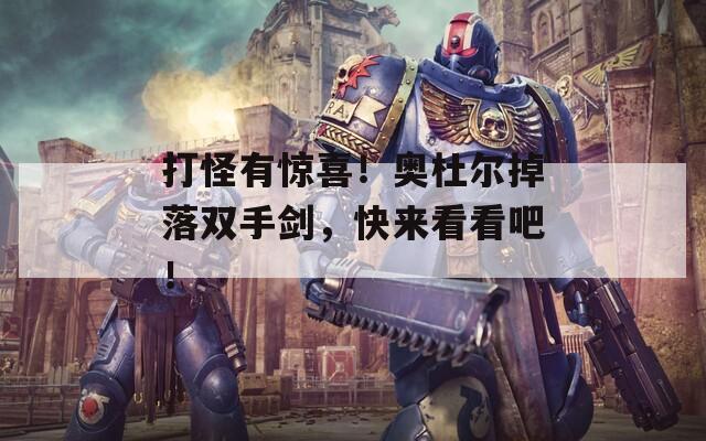打怪有驚喜！奧杜爾掉落雙手劍，快來看看吧！