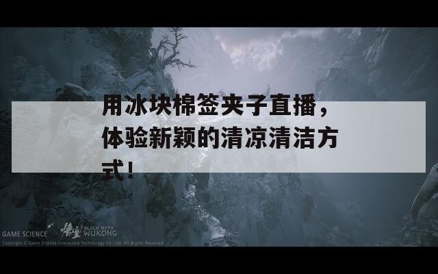 用冰塊棉簽夾子直播，體驗新穎的清涼清潔方式！