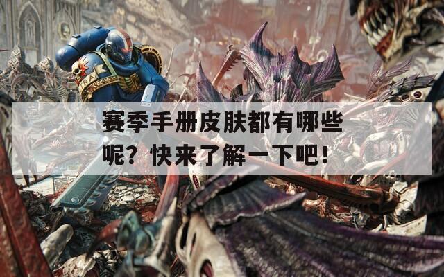 賽季手冊(cè)皮膚都有哪些呢？快來(lái)了解一下吧！