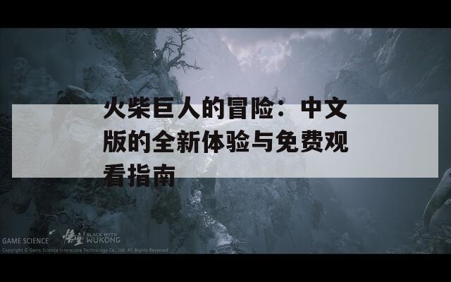 火柴巨人的冒險：中文版的全新體驗(yàn)與免費(fèi)觀看指南