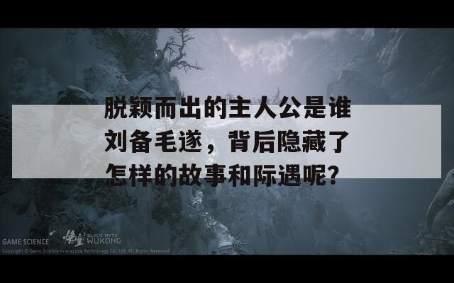 脫穎而出的主人公是誰劉備毛遂，背后隱藏了怎樣的故事和際遇呢？
