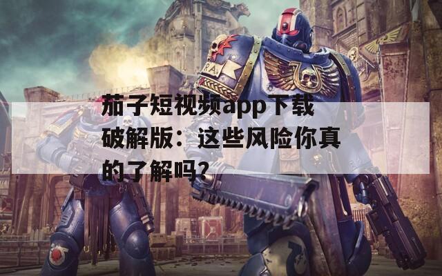 茄子短視頻app下載破解版：這些風(fēng)險(xiǎn)你真的了解嗎？