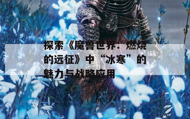 探索《魔獸世界：燃燒的遠征》中“冰寒”的魅力與戰(zhàn)略應(yīng)用
