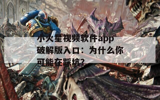 小火星視頻軟件app破解版入口：為什么你可能在踩坑？