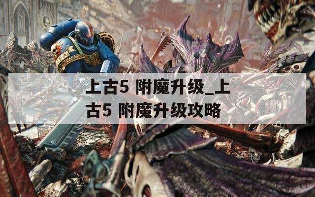 上古5 附魔升級(jí)_上古5 附魔升級(jí)攻略