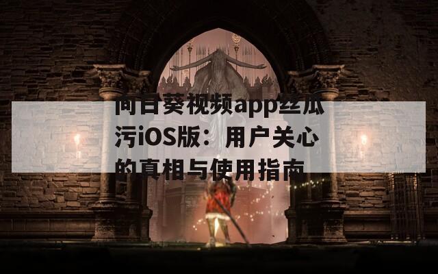 向日葵視頻app絲瓜污iOS版：用戶關心的真相與使用指南