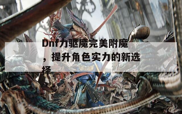 Dnf力驅(qū)魔完美附魔，提升角色實力的新選擇