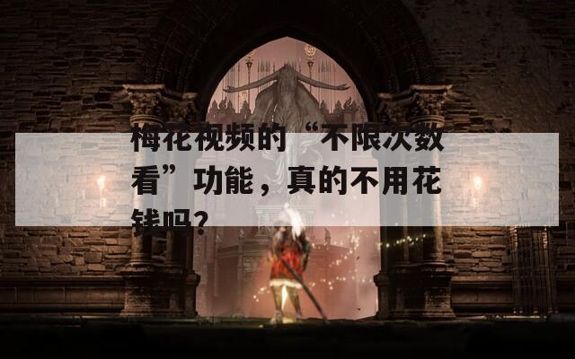 梅花視頻的“不限次數(shù)看”功能，真的不用花錢(qián)嗎？