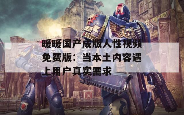 暖暖國產(chǎn)成版人性視頻免費版：當(dāng)本土內(nèi)容遇上用戶真實需求