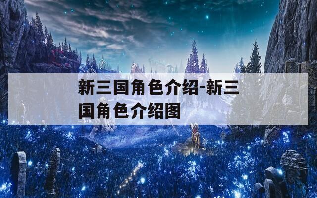 新三國角色介紹-新三國角色介紹圖