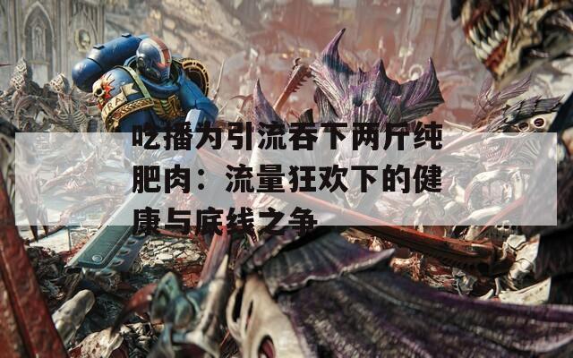 吃播為引流吞下兩斤純肥肉：流量狂歡下的健康與底線之爭